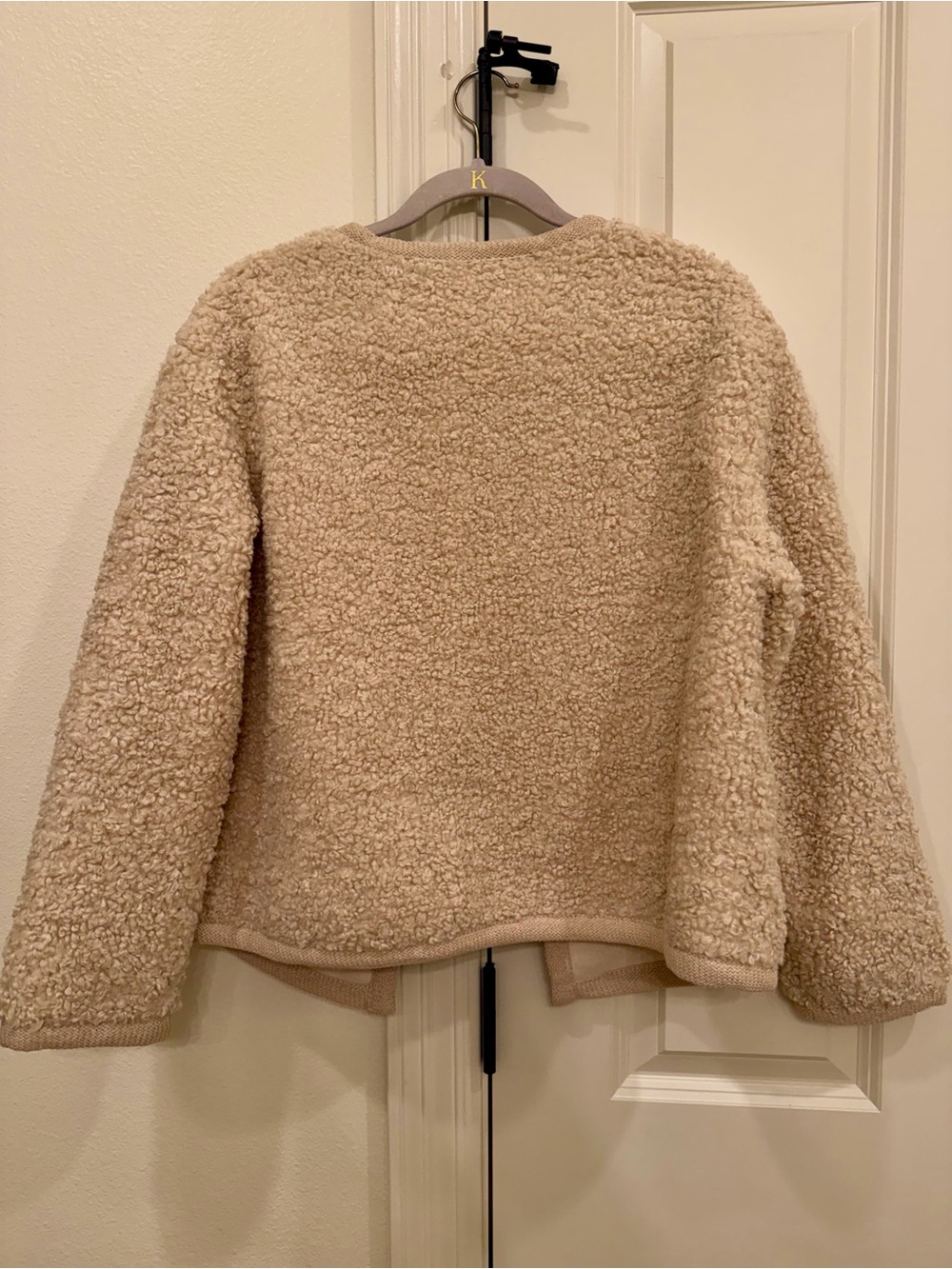 Tan Sherpa Button-Front Jacket - Picture 4 of 4